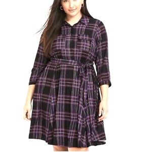 🌟SALE🌟🌼TORRID Purple Plaid Dress🌼